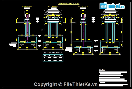 Bản vẽ,cầu dầm,Bản vẽ dầm T,bê tông cốt thép,cầu dầm T 3 nhịp 12m